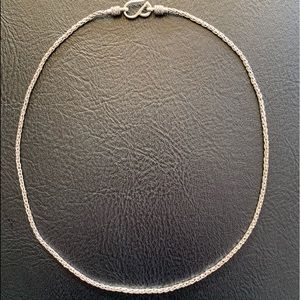 Suarti Handmade Sterling Wheat Chain Link Neclace
